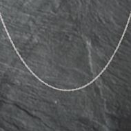 Pre-Owned 9ct White Gold 18 Inch Twist Chain 41021567