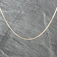 Pre-Owned 9ct Yellow Gold Flat 16-18 Inch Herringbone Chain 41021583