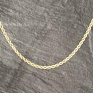 Pre-Owned 9ct Yellow Gold 18 Inch Rope Chain 41021663