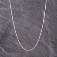 Pre-Owned 9ct White Gold 16 Inch Curb Chain 41021666