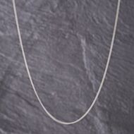 Pre-Owned 9ct White Gold 18 Inch Curb Chain 41021667