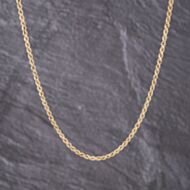 Pre-Owned 9ct Yellow Gold 18 Inch Rope Chain 41021668