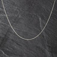 Pre-Owned 18ct White Gold Fine 20 Inch Curb Chain 41021694