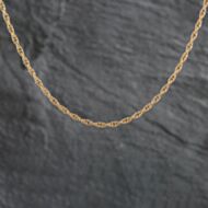 Pre-Owned 9ct Yellow Gold 17 Inch Prince Of Wales Chain 4102355