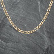Pre-Owned 9ct Yellow Gold 19 Inch Figaro Chain 41041293