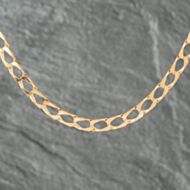 Pre-Owned 9ct Yellow Gold Square 19 Inch Curb Chain 41041297