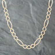 Pre-Owned 9ct Yellow Gold 3+1 Link 20 Inch Figaro Chain 41041312