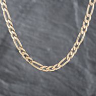 Pre-Owned 9ct Yellow Gold 20 Inch Figaro Chain 41041375