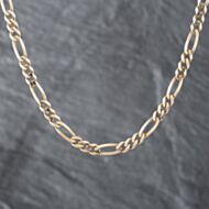 Pre-Owned 9ct Yellow Gold 18 Inch Figaro Chain 41041376