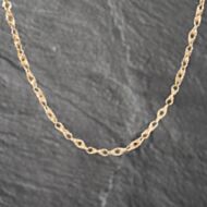 Pre-Owned 9ct Yellow Gold Fancy Link 25 Inch Twist Chain 41041401