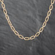 Pre-Owned 9ct Yellow Gold Fancy Link 24 Inch Chain 41041402