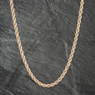 Pre-Owned 9ct Yellow Gold 16 Inch Rope Chain 41041464
