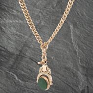 Pre-Owned Vintage 9ct Rose Gold Graduated Double Albert With T Bar & Swivel 16 Inch Curb Chain 41041479