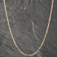 Pre-Owned 9ct Yellow Gold Fancy Link 28 Inch Figaro Chain 41041534
