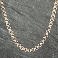 Pre-Owned Vintage 9ct Rose Gold 24 Inch Belcher Chain 41041547