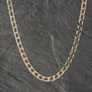 Pre-Owned 9ct Yellow Gold Square 20 Inch Curb Chain 41041573