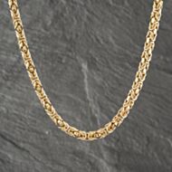 Pre-Owned 9ct Yellow Gold 18 Inch Byzantine Chain 41041577