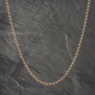 Pre-Owned 9ct Yellow Gold Round Link 22 Inch Belcher Chain 41041587