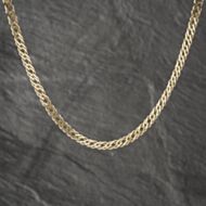 Pre-Owned 9ct Yellow Gold Double Link 18 Inch Curb Chain 41041589