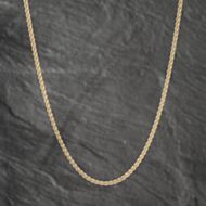 Pre-Owned 9ct Yellow Gold 20 Inch Foxtail Chain 41041601
