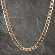 Pre-Owned 9ct Yellow Gold Heavy 26 Inch Curb Chain 41041606