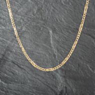 Pre-Owned 9ct Yellow Gold 5+1 Fancy Link 20 Inch Figaro Chain 41041640