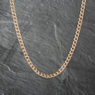 Pre-Owned 9ct Rose Gold 24 Inch Curb Chain 41041641