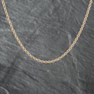 Pre-Owned 9ct Yellow Gold 18 Inch Rope Chain 41041653