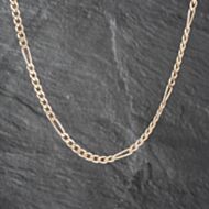 Pre-Owned 9ct Rose Gold 24 Inch Figaro Chain 41041655