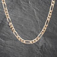 Pre-Owned 9ct Yellow Gold Heavy 26 Inch Figaro Chain 41041656