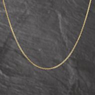 Pre-Owned 18ct Yellow Gold Diamond Cut Square 20 Inch Belcher Chain 41041701
