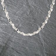Pre-Owned 9ct White Gold Fancy 16 Inch Necklace 41041733
