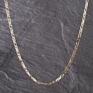 Pre-Owned 9ct Yellow Gold Fancy 28 Inch Curb Chain 41041752