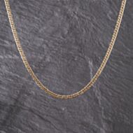 Pre-Owned 9ct Yellow Gold Double 19 Inch Curb Chain 41041757