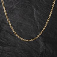 Pre-Owned 9ct Yellow Gold 20 Inch Prince Of Wales Chain 41041771