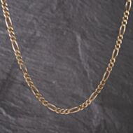 Pre-Owned 9ct Yellow Gold 21 Inch Figaro Chain 41041780