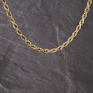 Pre-Owned 9ct Yellow Gold 16 Inch Rope Chain 41041783