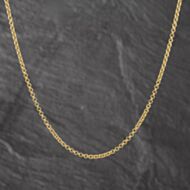 Pre-Owned 18ct Yellow Gold Double Round Link 23 Inch Belcher Chain 41041788