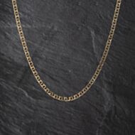 Pre-Owned 9ct Yellow Gold Square 23 Inch Curb Chain 41041792