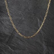 Pre-Owned 9ct Yellow Gold 23 Inch Figaro Chain 41041805