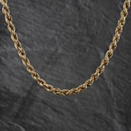 Pre-Owned 9ct Yellow Gold 20 Inch Rope Chain 41041819