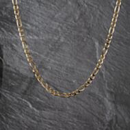 Pre-Owned 9ct Yellow Gold 24 Inch Figaro Chain 41041822