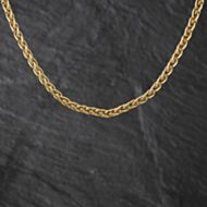 Pre-Owned 9ct Yellow Gold 16 Inch Foxtail Chain 41041826
