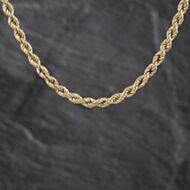 Pre-Owned 9ct Yellow Gold 18 Inch Rope Chain 41041864