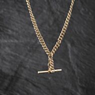 Pre-Owned Vintage Yellow Gold 14 Inch T-Bar Curb Chain 41041894