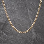Pre-Owned 9ct Yellow Gold Open Link 18 Inch Curb Chain 41041912