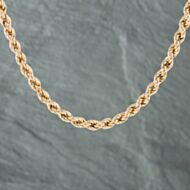 Pre-Owned 9ct Yellow Gold 20 Inch Rope Chain 41043653