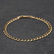 Pre-Owned 9ct Yellow Gold 7.5 Inch Curb Chain Bracelet 41061365