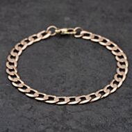 Pre-Owned 9ct Yellow Gold 8 Inch Curb Chain Bracelet 41081166