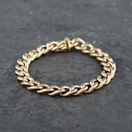 Pre-Owned 9ct Yellow Gold 7 Inch Curb Chain Bracelet 41081229